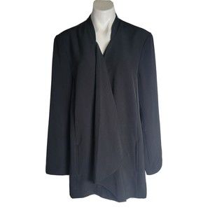 LANE BRYANT Long Black Coat Sweater Cardigan Wrap Size 24 New With Tags